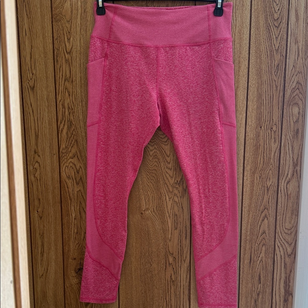 Women’s Pink Performance Leggings with High Waist